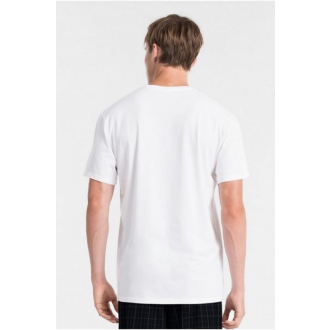 Calvin Klein - Výprodej pánské triko s logem ck (bílá) NB1164E-100