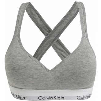 Calvin Klein - Sportovní podprsenka vyztužená (šedá) QF1654E-020
