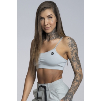 Gym Glamour - Sportovní podprsenka bez výztuže (grey) GG124