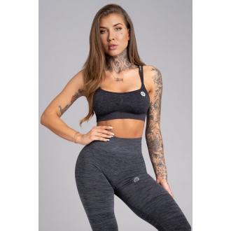 Gym Glamour - Fitness podprsenka Seamless (grey melange) GG1212