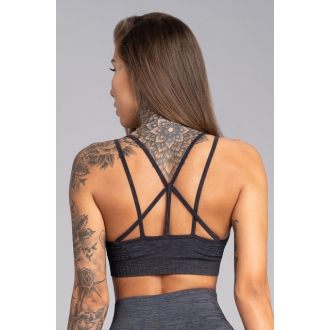 Gym Glamour - Fitness podprsenka Seamless (grey melange) GG1212