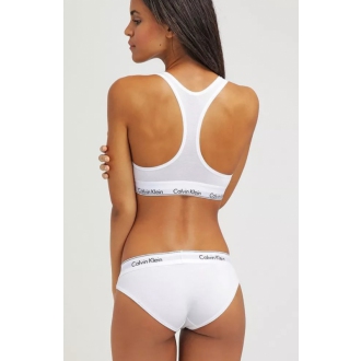 Calvin Klein - Bavlněné kalhotky klasické (bílá) F3787E-100