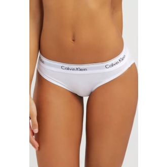Calvin Klein - Bavlněné kalhotky klasické (bílá) F3787E-100