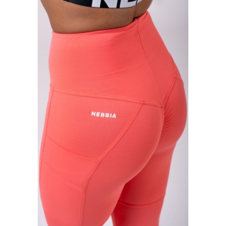 NEBBIA - Legíny High Waist FIT&SMART 505 (peach)