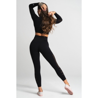 Gym Glamour - Bezešvé legíny NERO BLACK (SS20-GG2200)