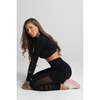 Gym Glamour - Bezešvé legíny NERO BLACK (SS20-GG2200)