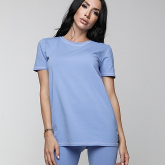 NDN - Výprodej dámské bavlněné tričko AYLIN (modrá)