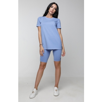 NDN - Výprodej dámské bavlněné tričko AYLIN (modrá)