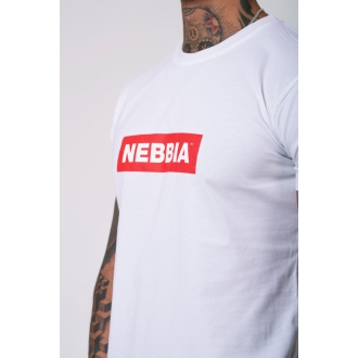 NEBBIA - Tričko pánské BASIC 593 (white)