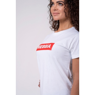 NEBBIA - Tričko dámské BASIC 592 (white)