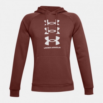 Under Armour - Výprodej pánská mikina s kapucí (hnědá) 1357094-688