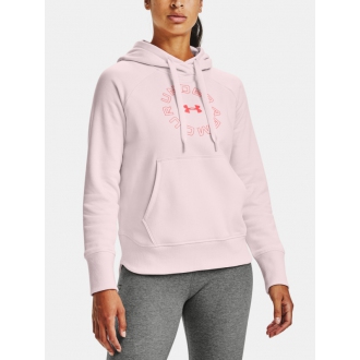 Under Armour - Výprodej dámská mikina s kapucí (světle růžová) 1356323-658