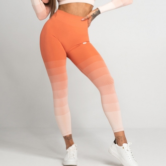 Gym Glamour - Bezešvé legíny CORAL OMBRE (SS21-GGLOC)