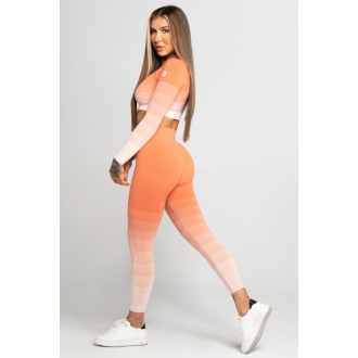 Gym Glamour - Bezešvé legíny CORAL OMBRE (SS21-GGLOC)