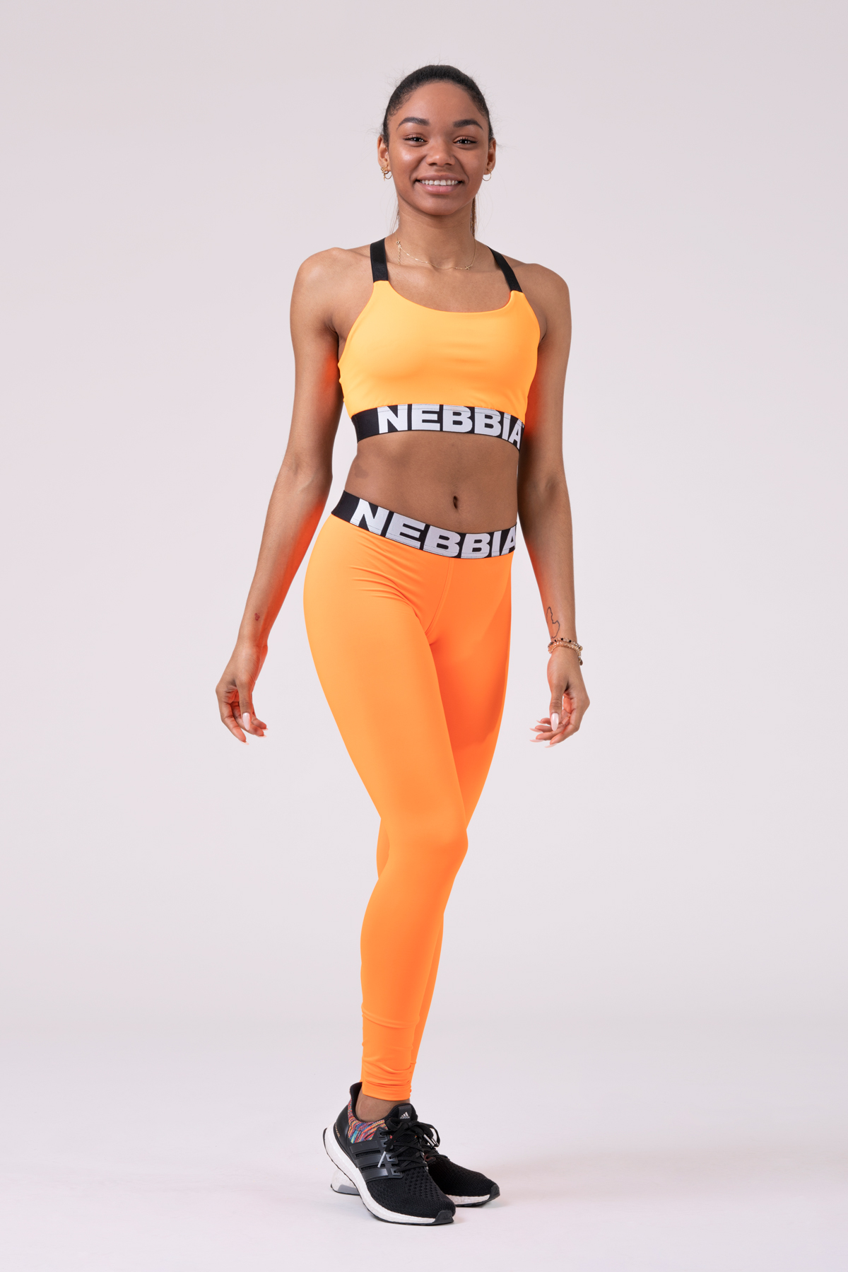 NEBBIA  Legíny na cvičení SQUAD HERO 528 (orange) - L 