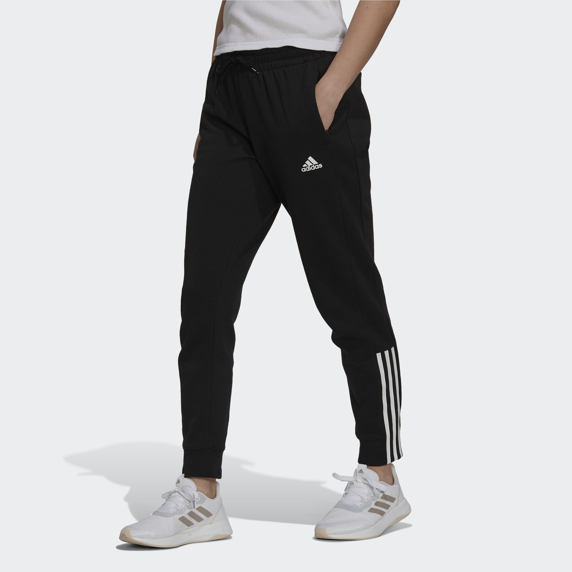 adidas-damske-teplaky-essential-3-strip-cerna-gs1383