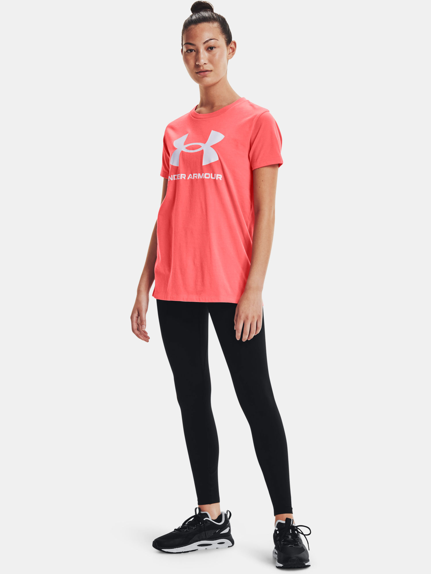 under-armour-damske-triko-s-potiskem-oranzova-1356305-852