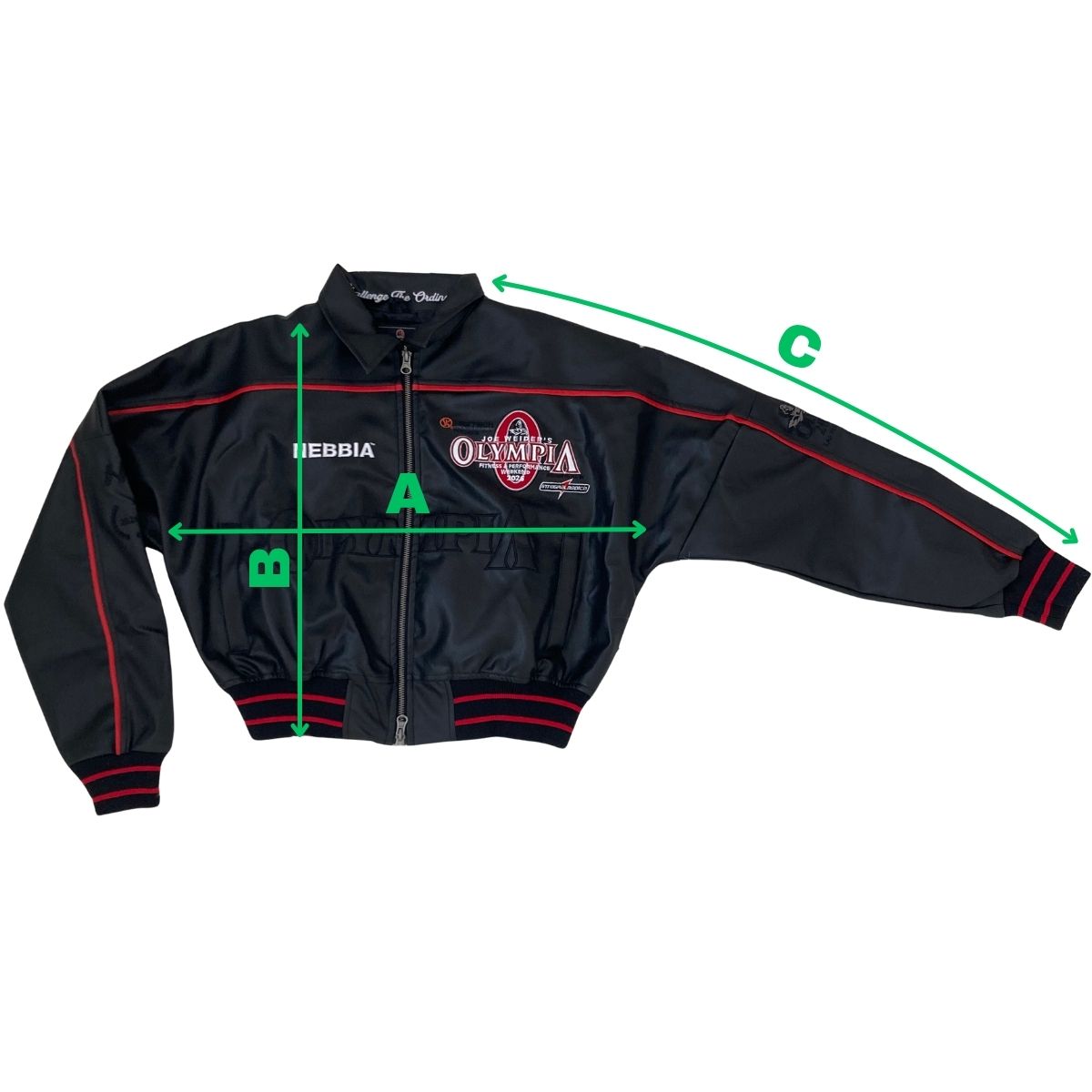 nebbia-damska-bunda-mr-olympia-limited-edition-134-red-velikostni-tabulka