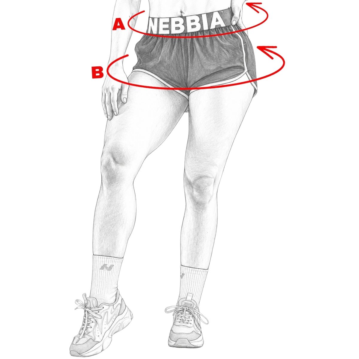 nebbia-ultra-lehke-treninkove-sortky-primal-867-black-velikostni-tabulka